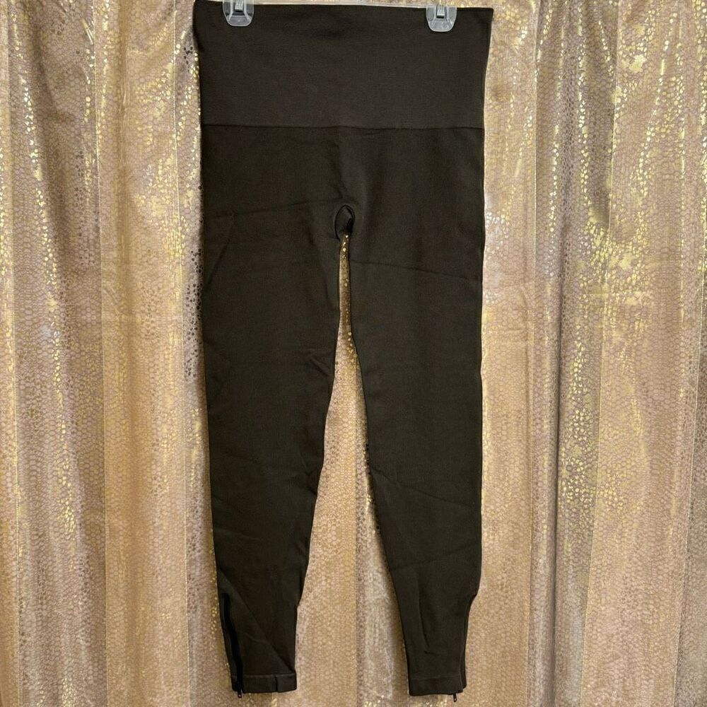 SPANX Olive Green Look At Me Now Seamless Zip Ankle Legging 2X NWOT